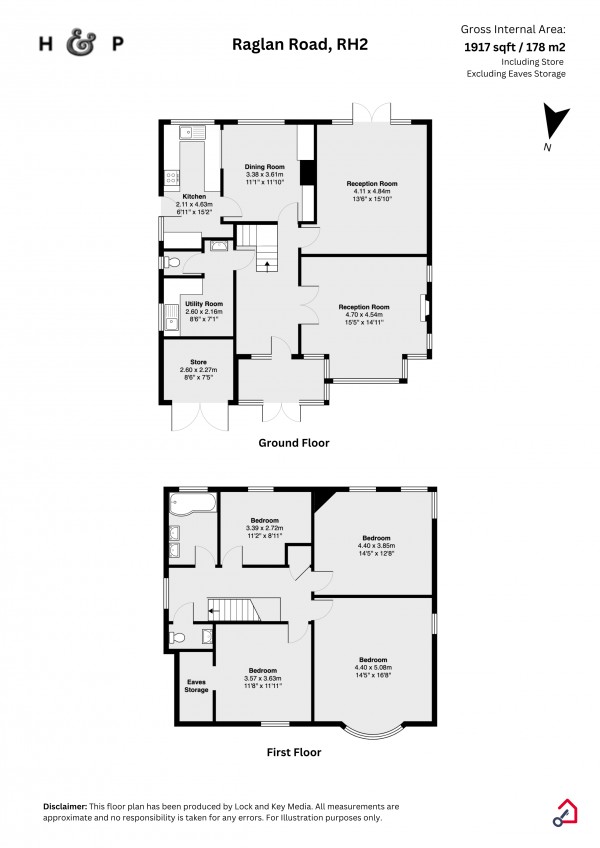 Floorplan for Raglan Road, Reigate, Surrey