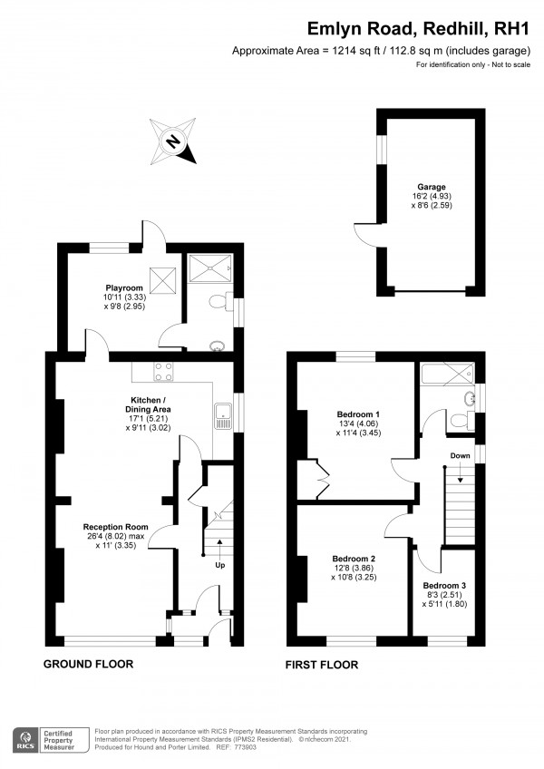 Floorplan for Emlyn Road, Redhill, Surrey