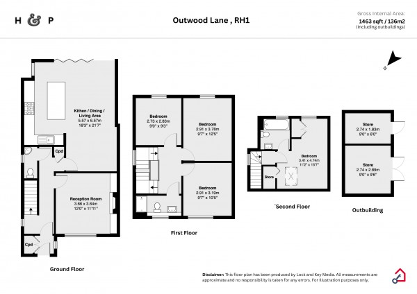 Floorplan for Bletchingley, Redhill, Surrey