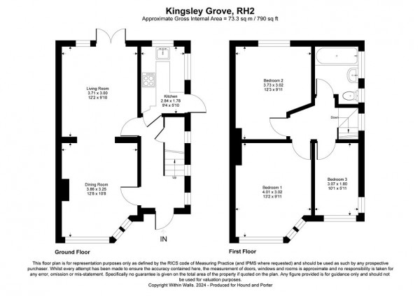 Floorplan for Kingsley Grove, Reigate, Surrey