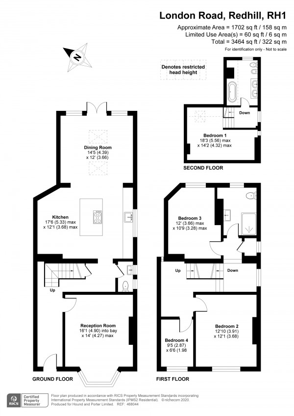 Floorplan for London Road, Redhill, Surrey