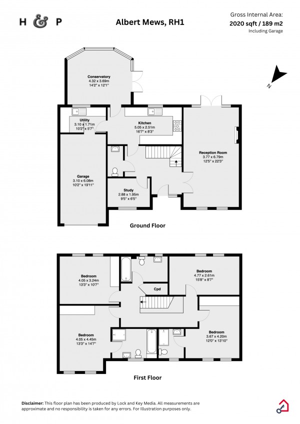 Floorplan for Albert Mews, Redhill, Surrey