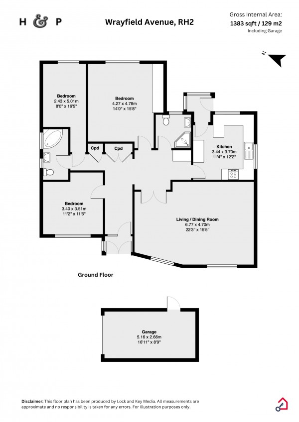 Floorplan for Wrayfield Avenue, Reigate, Surrey