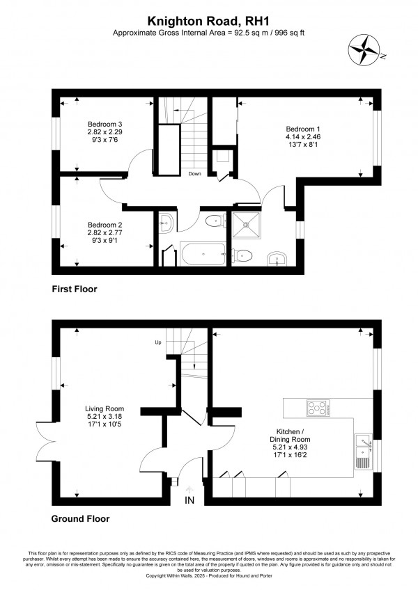 Floorplan for Knighton Road, Redhill, Surrey