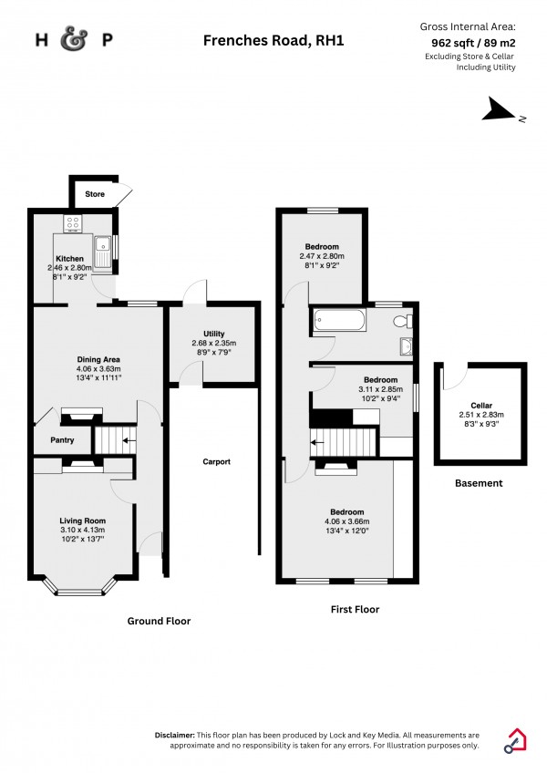 Floorplan for Frenches Road, Redhill, Surrey