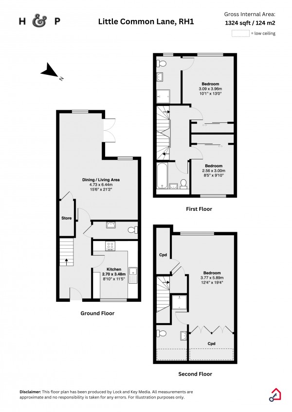 Floorplan for Little Common Lane, Bletchingley, Surrey