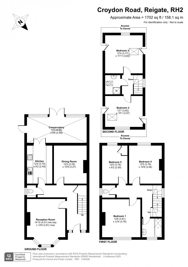 Floorplan for Croydon Road, Reigate, Surrey