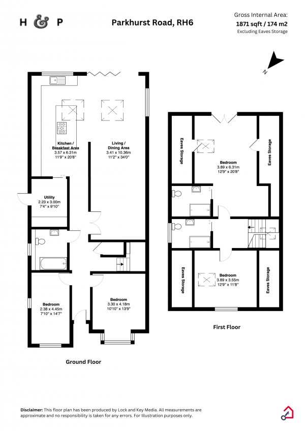 Floorplan for Parkhurst Road, Horley, Surrey