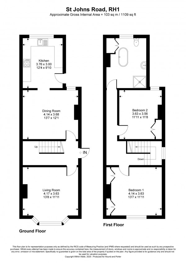 Floorplan for St Johns Road, Redhill, Surrey