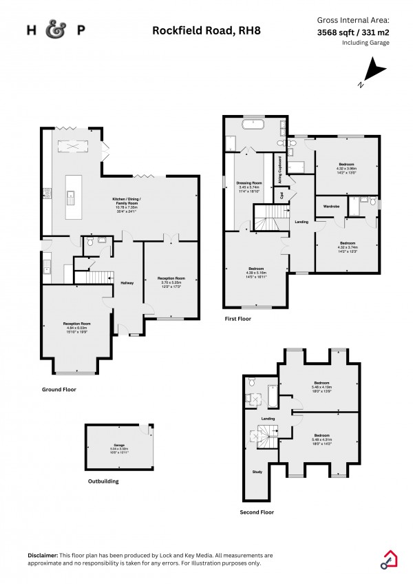 Floorplan for Rockfield Road, Oxted, Surrey