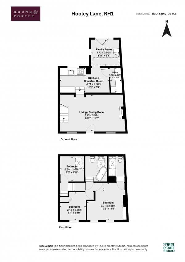 Floorplan for Hooley Lane, Redhill, Surrey