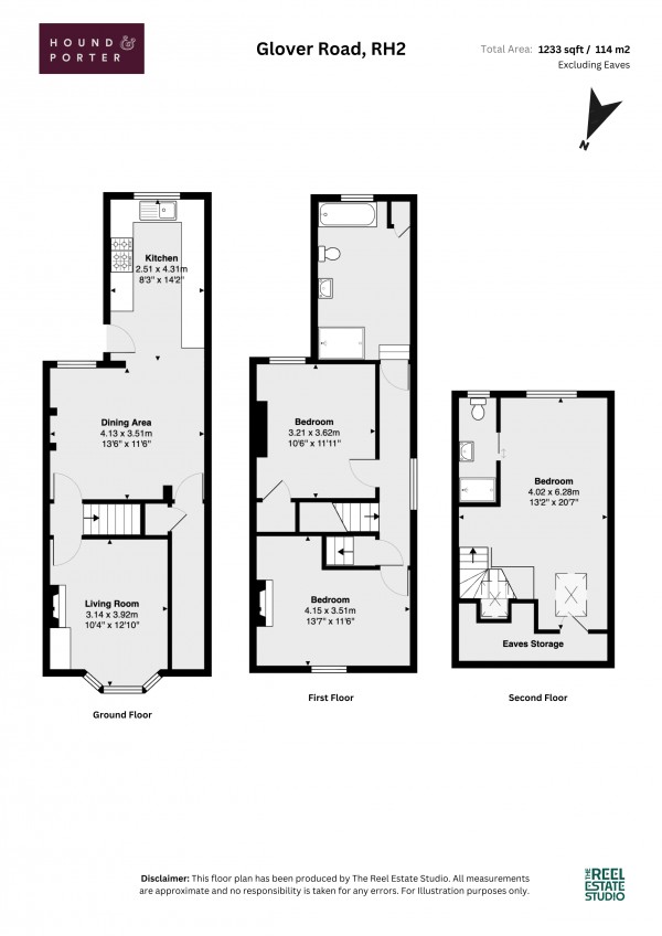 Floorplan for Glovers Road, Reigate, Surrey