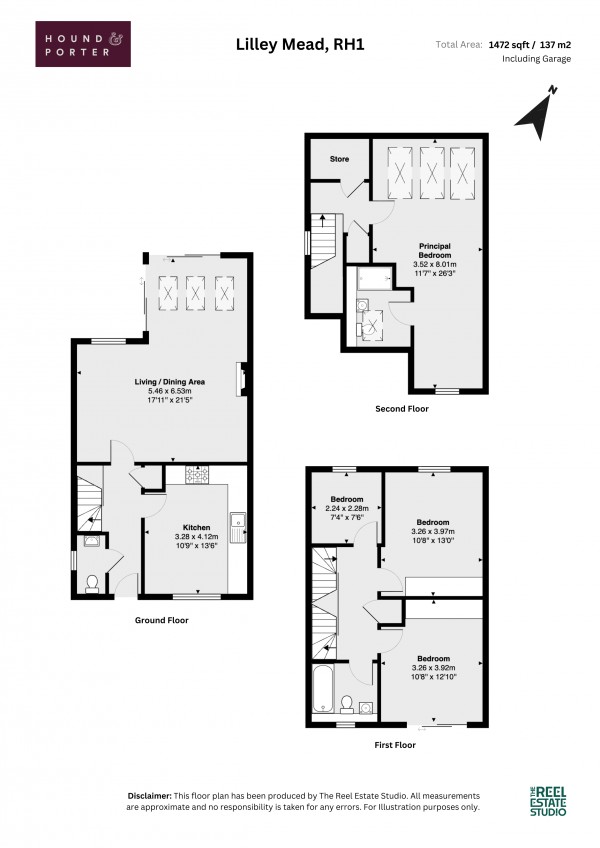 Floorplan for Lilley Mead, Redhill, Surrey