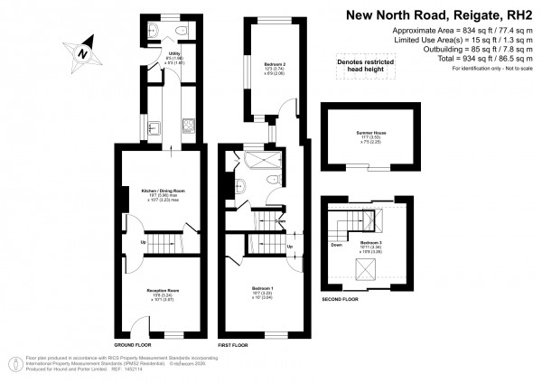 Floorplan for New North Road, Reigate, Surrey