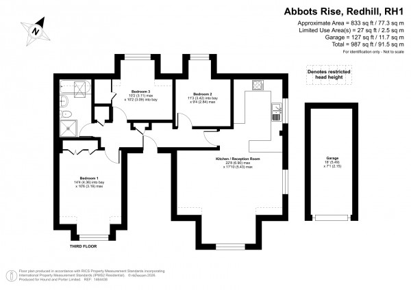 Floorplan for Abbots Rise, Redhill, Surrey