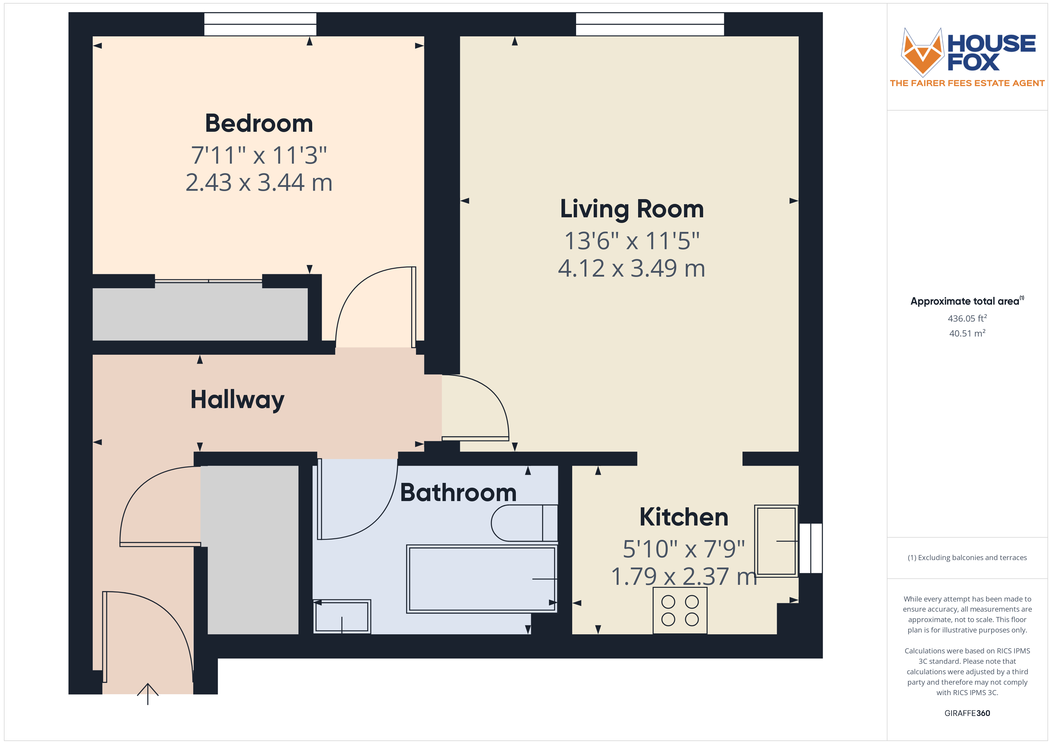 Floorplan for Carlton Street, Weston-Super-Mare, Somerset