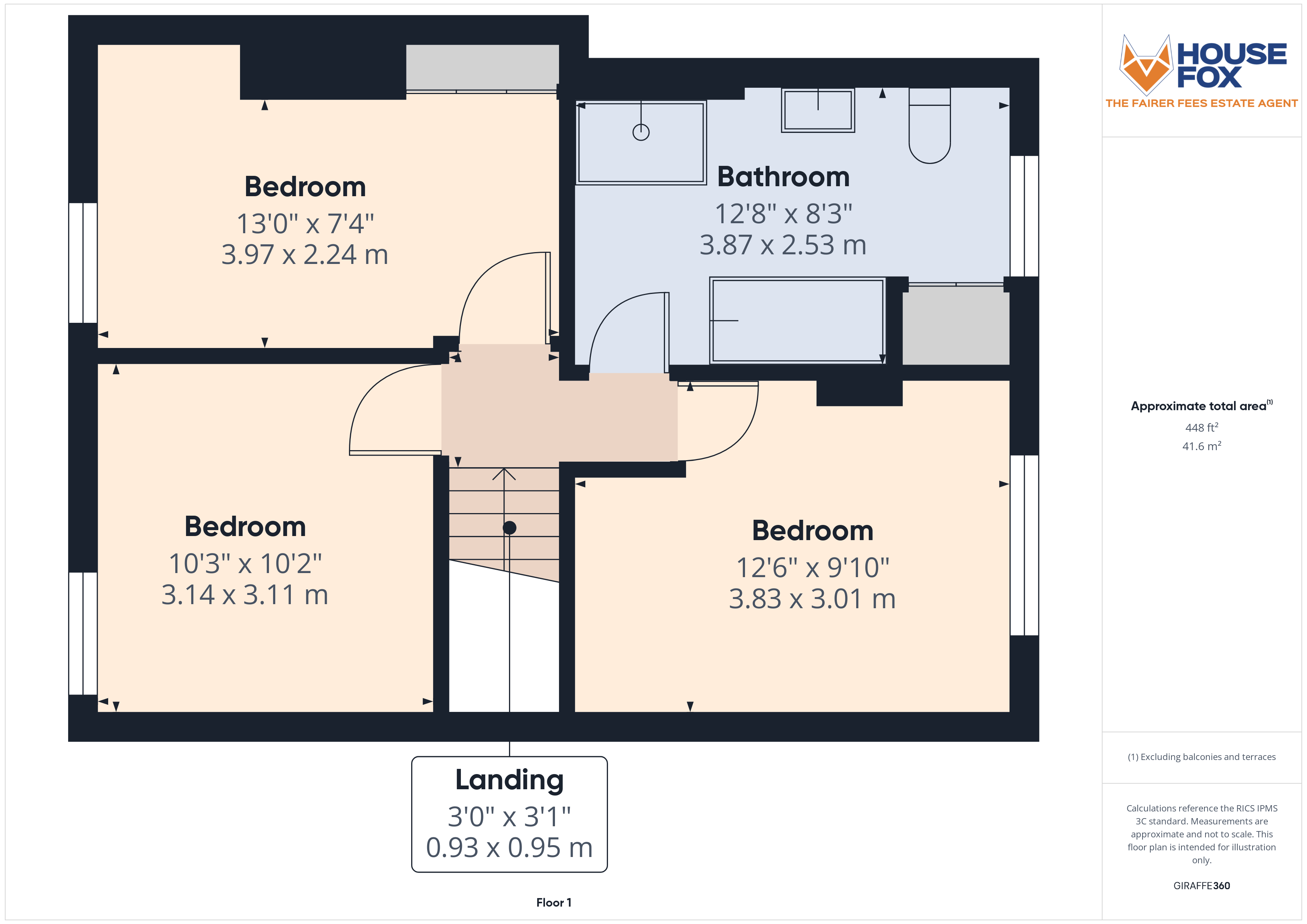Floorplan for Oxford Street, Burnham-on-Sea, Somerset