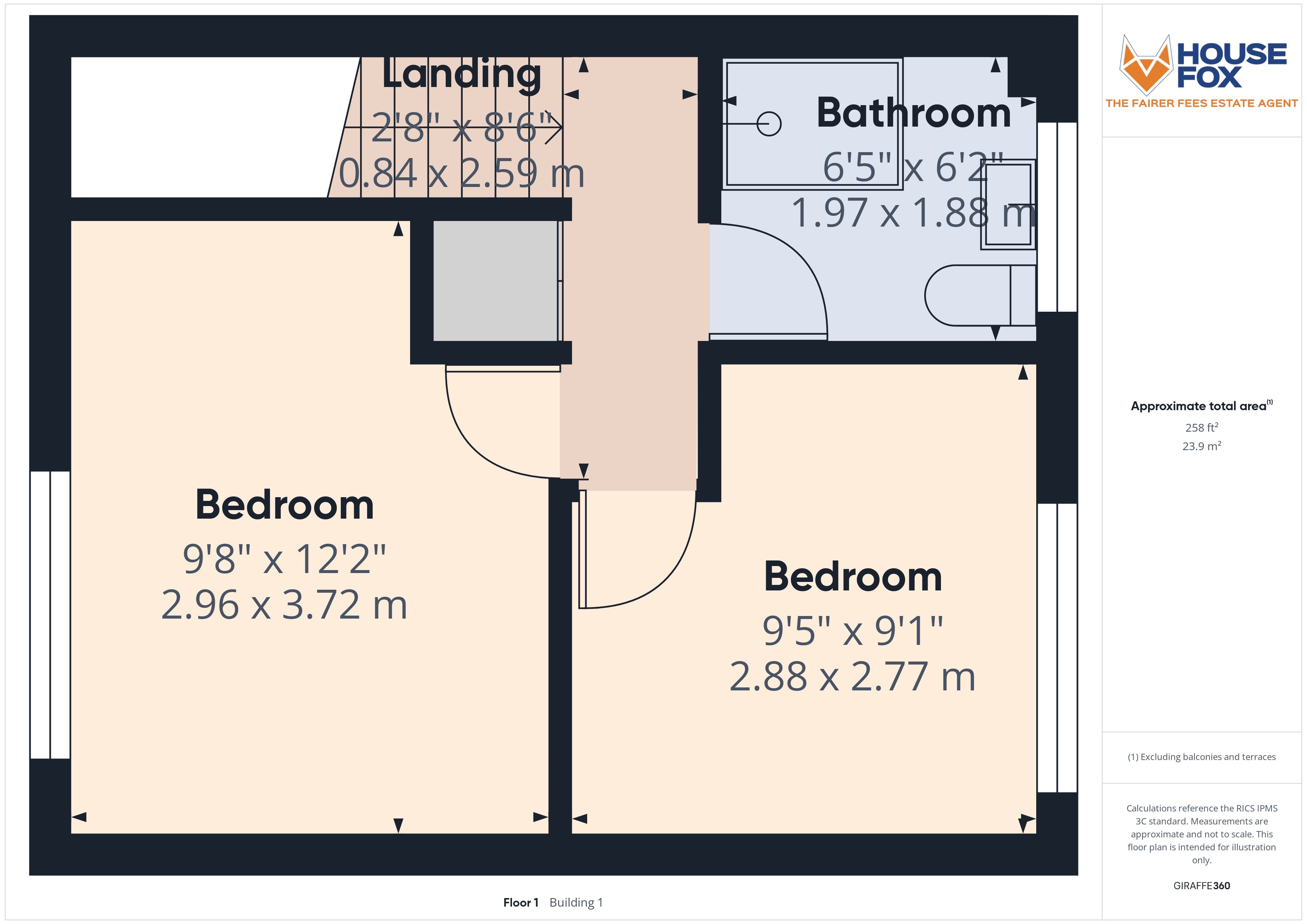 Floorplan for Worle, Weston-Super-Mare, Somerset