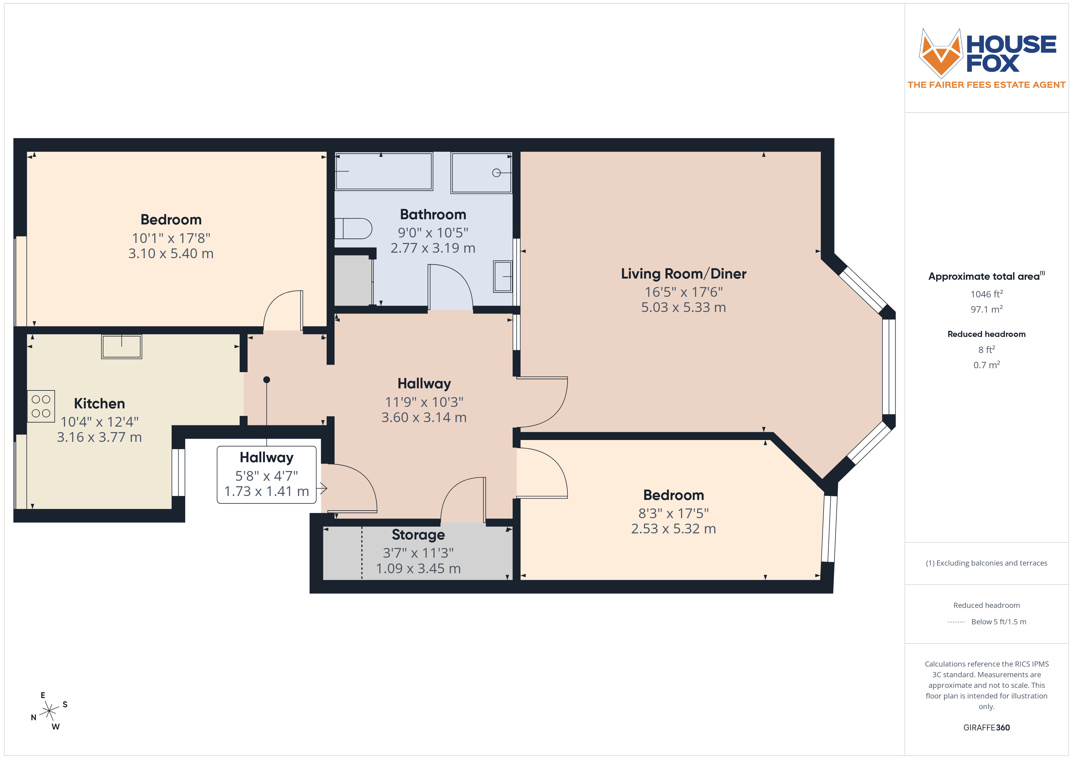Floorplan for Weston Hillside, Weston-Super-Mare, Somerset