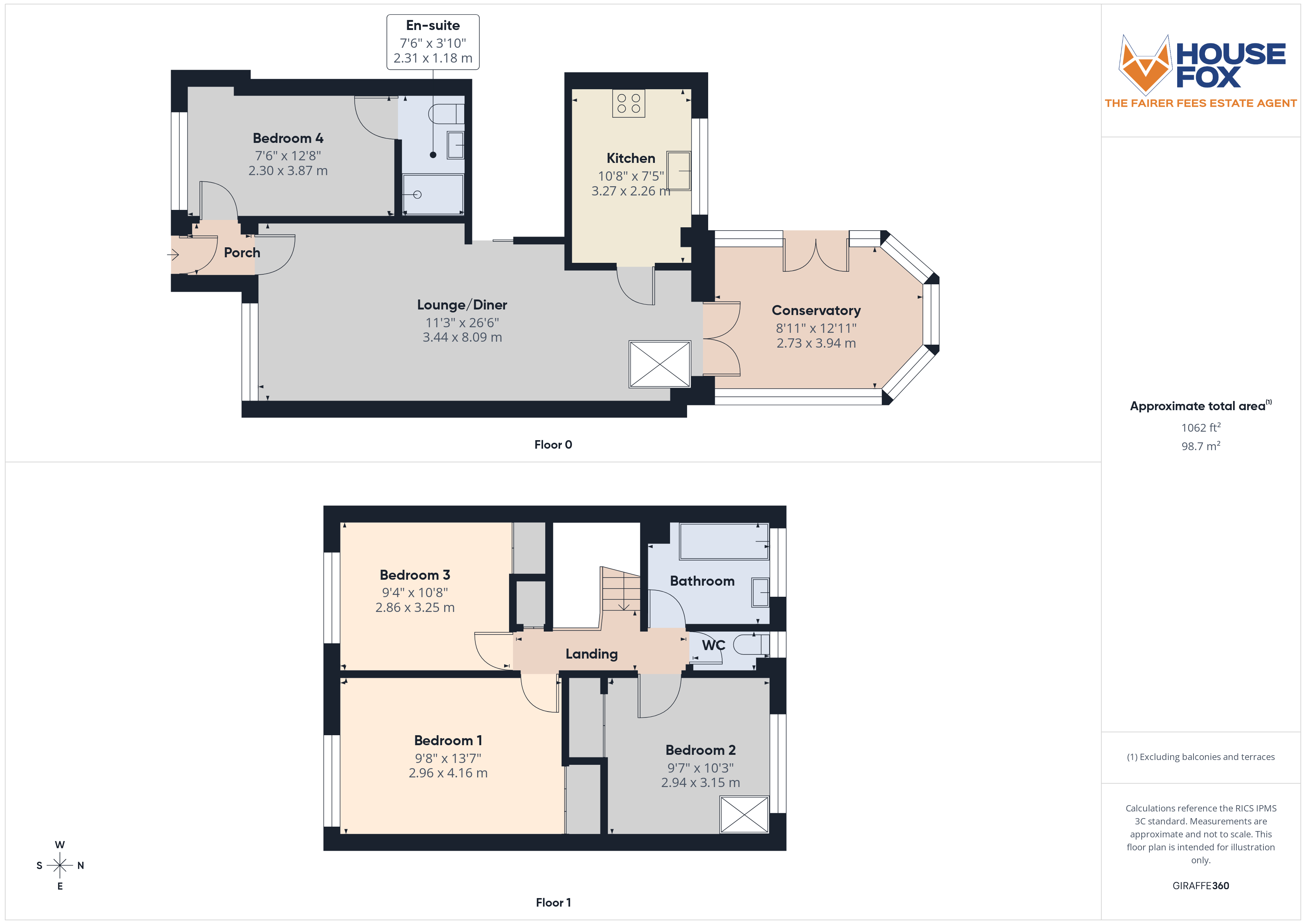 Floorplan for Teal Close, Worle, Weston-Super-Mare, Somerset