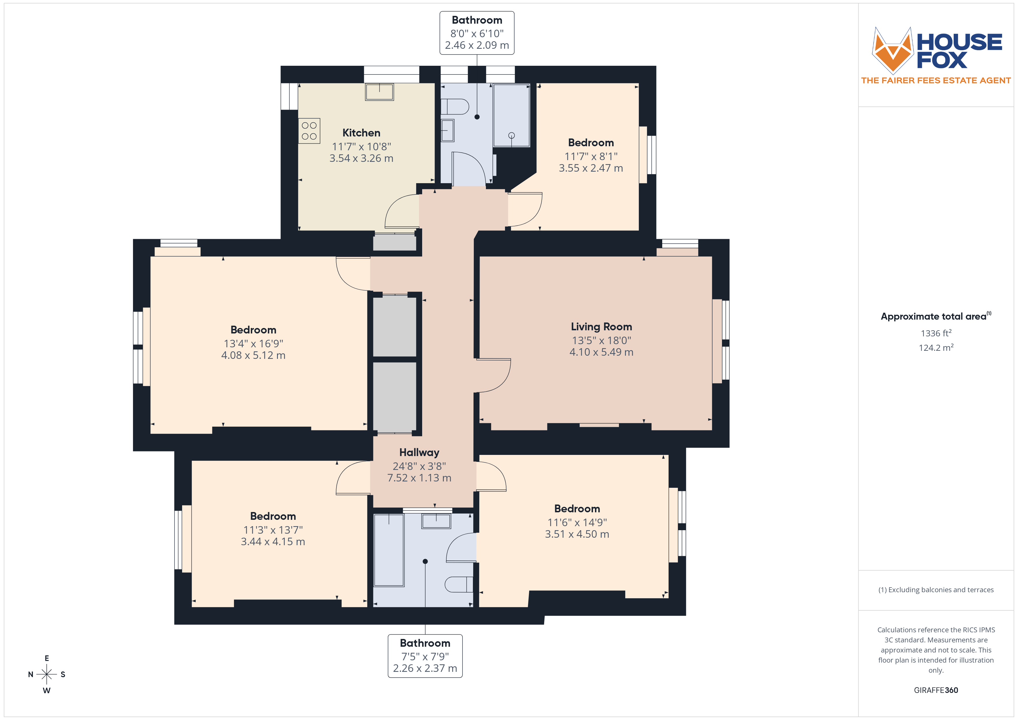 Floorplan for Southside, Weston-Super-Mare, Somerset