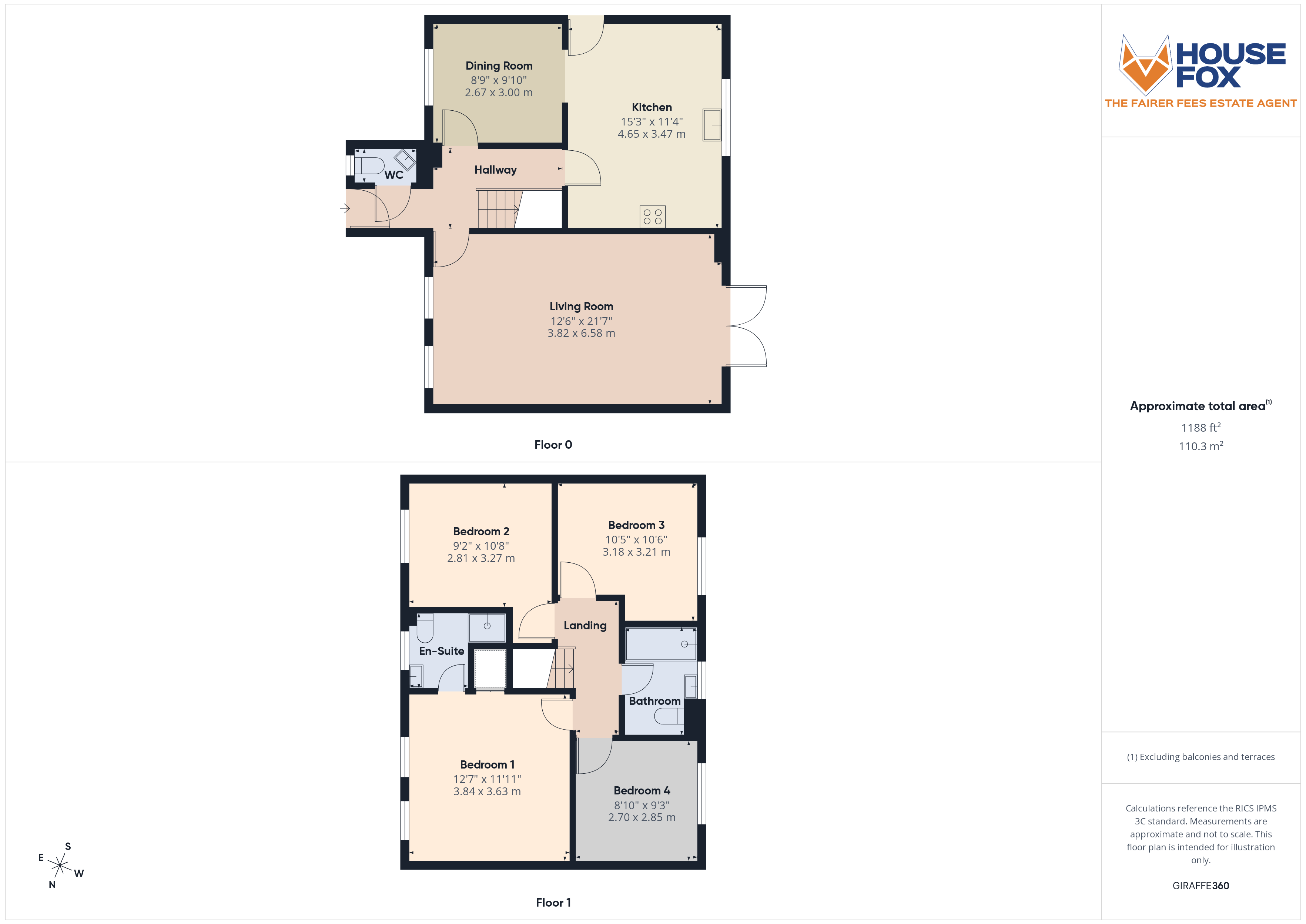 Floorplan for St Georges, Weston-Super-Mare, Somerset