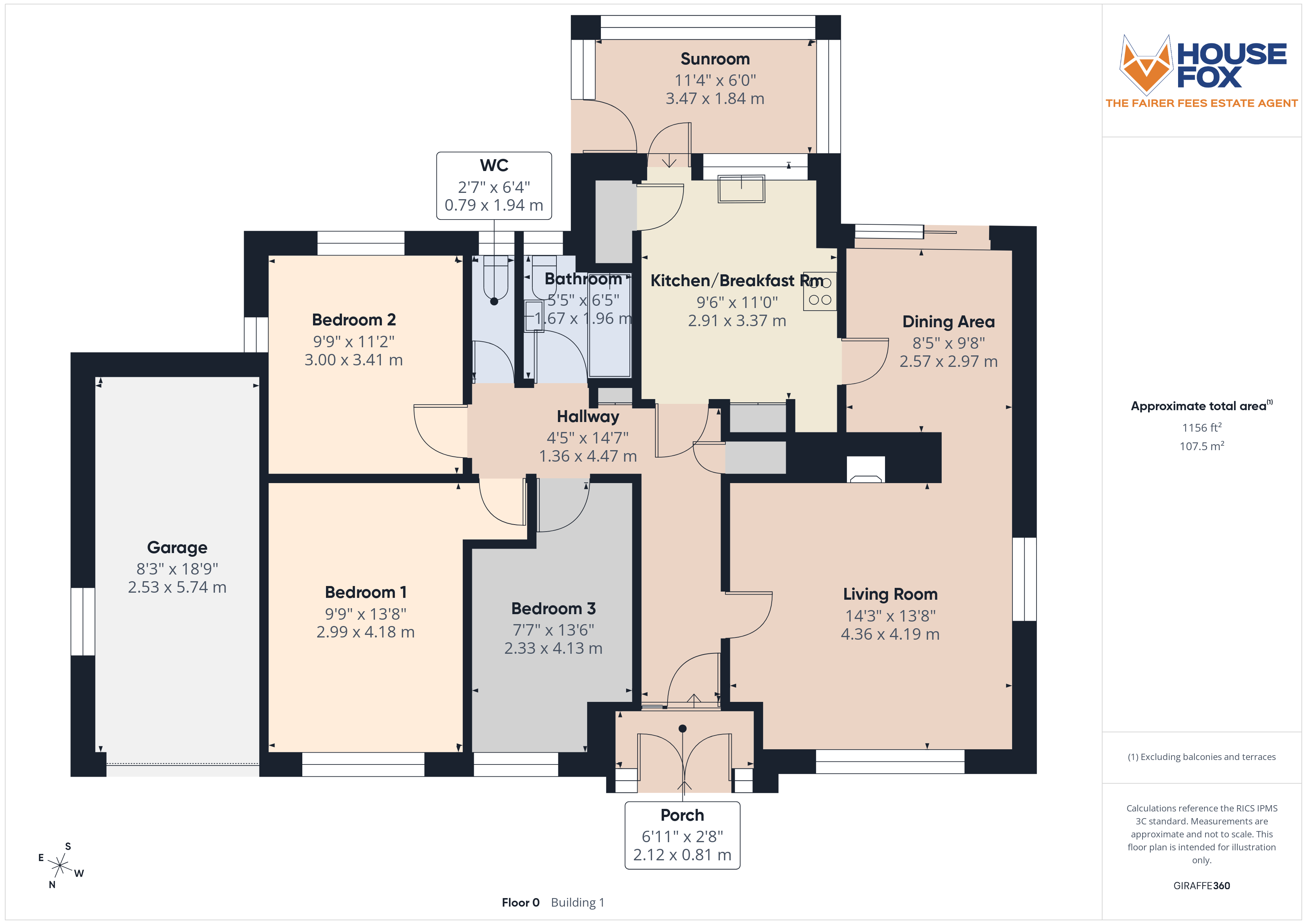 Floorplan for Bleadon Hill, Weston-Super-Mare, Somerset