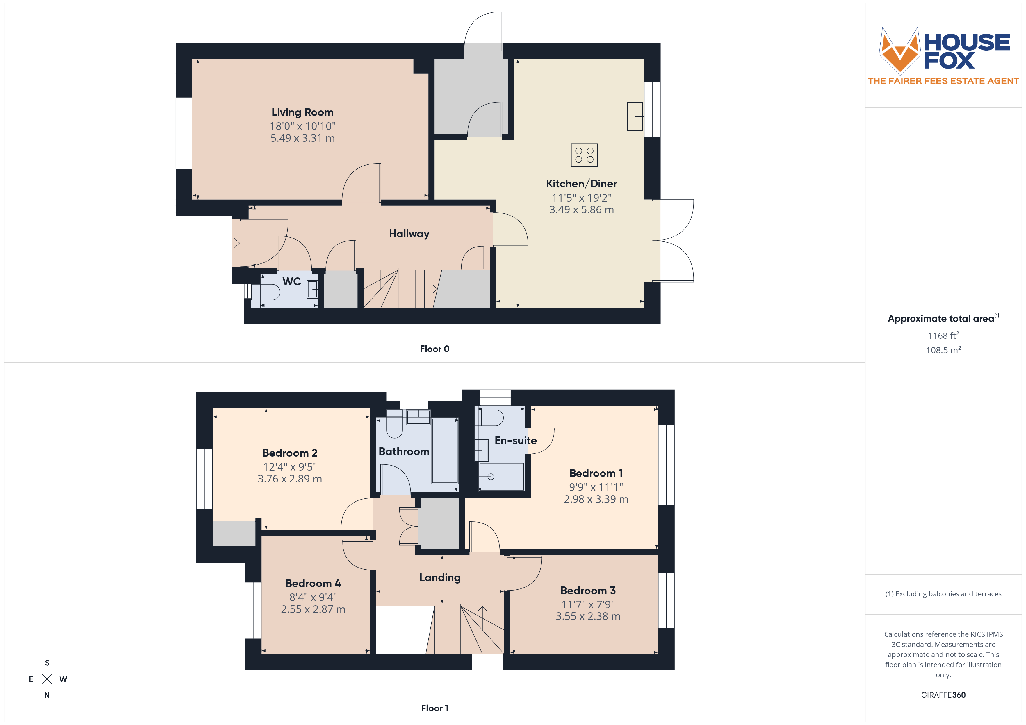 Floorplan for Hutton, Weston-Super-Mare, Somerset