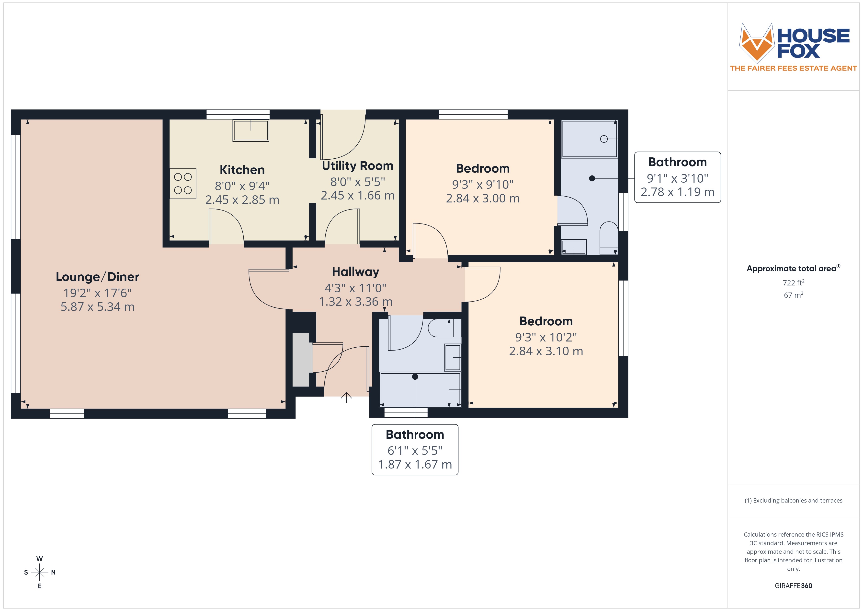 Floorplan for Oaktree Park, Locking, Weston-Super-Mare, Somerset