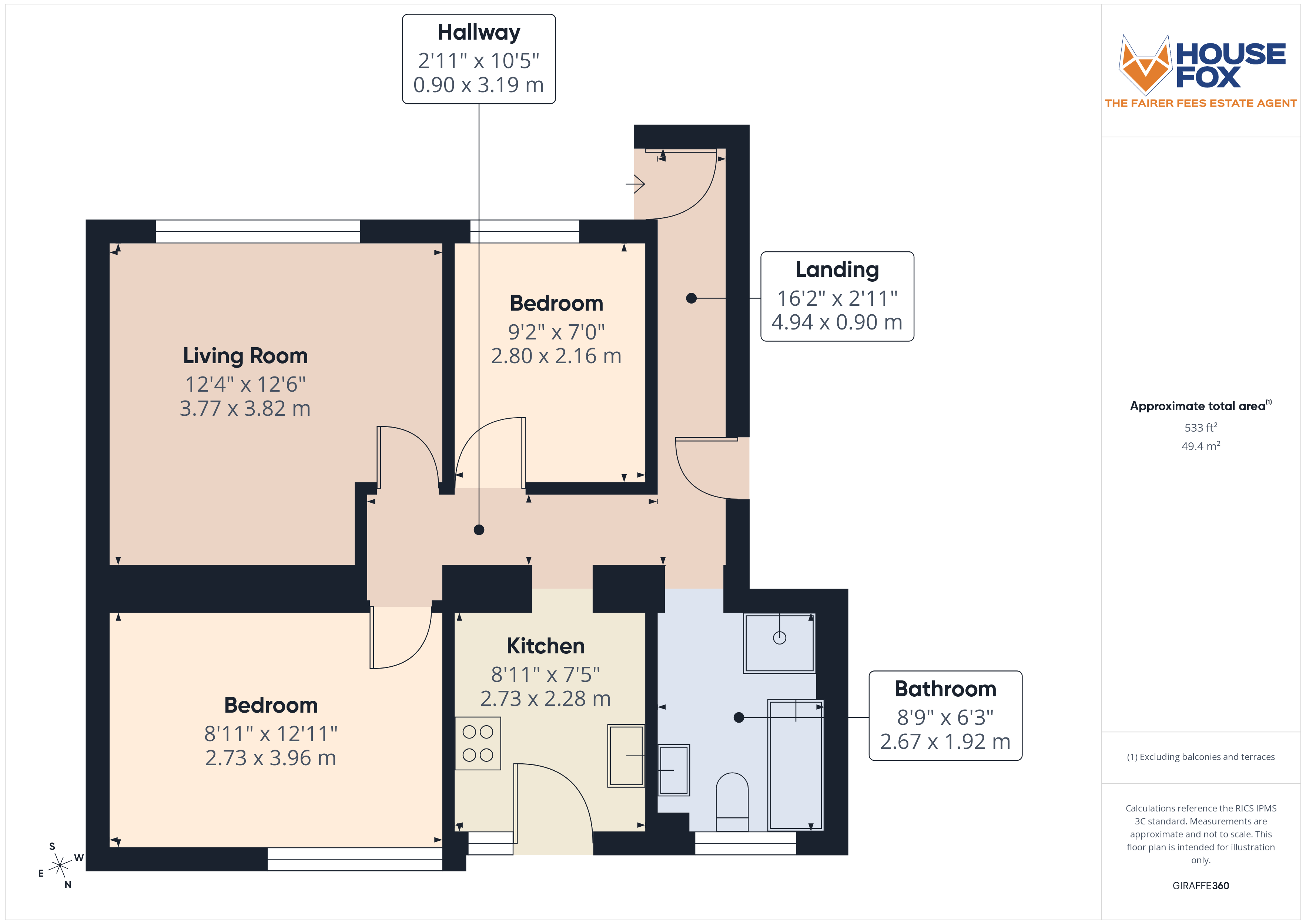 Floorplan for Manor Farm Crescent, Weston-Super-Mare, Somerset