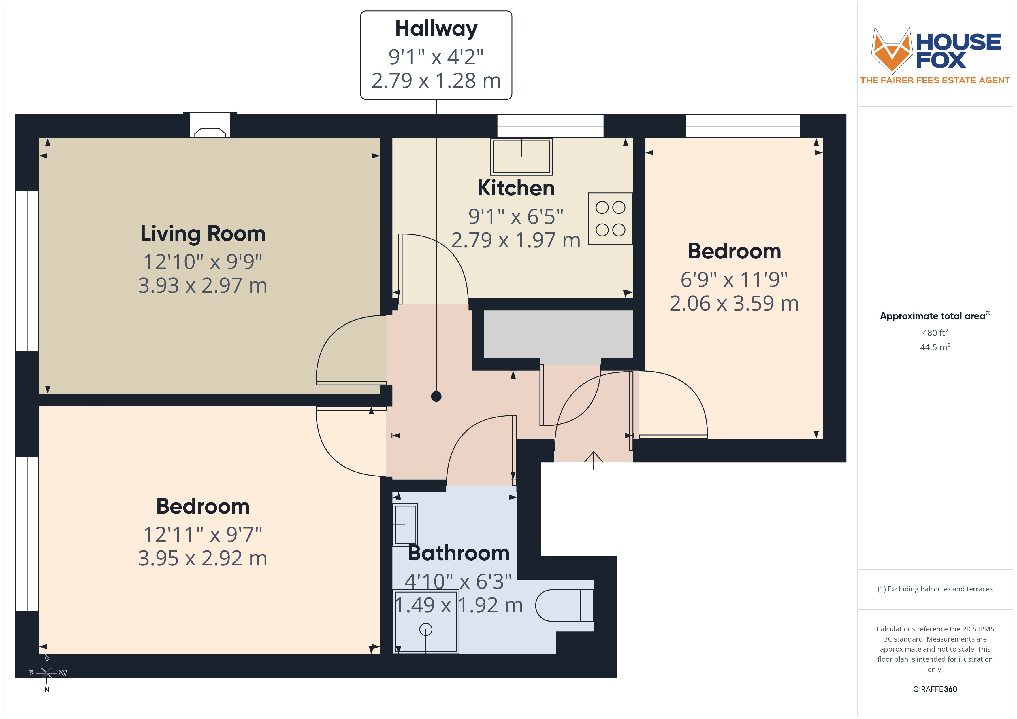 Floorplan for Worle, Weston-Super-Mare, Somerset