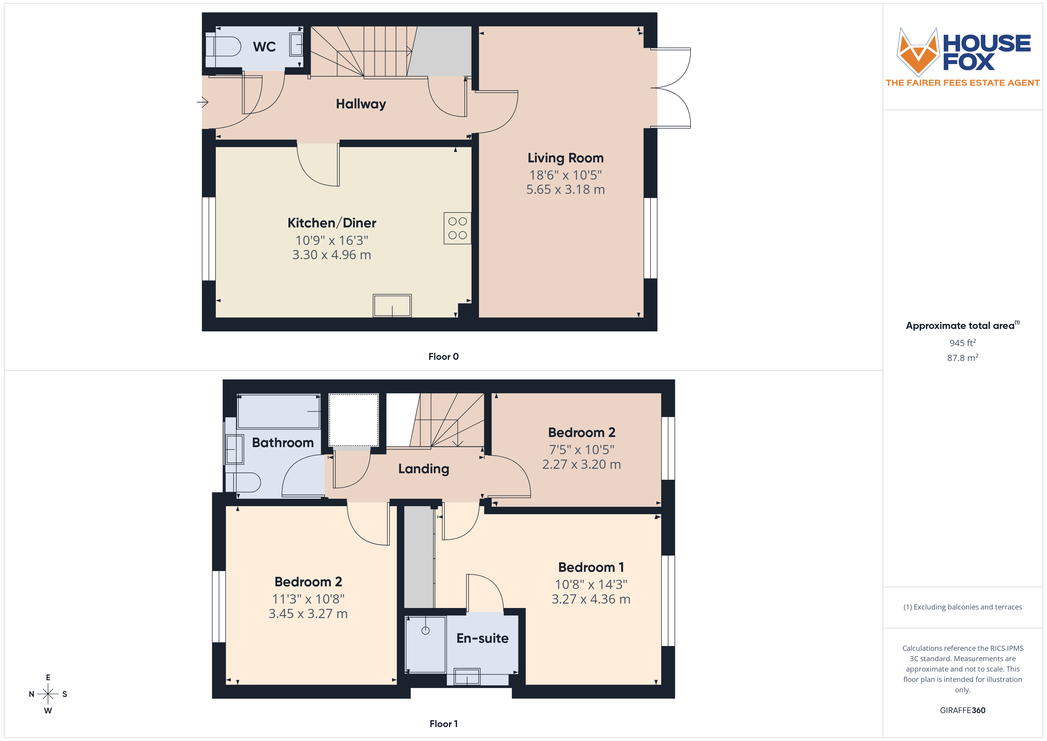 Floorplan for Ten Acres Close, Woodside, Hutton, Weston-Super-Mare, Somerset