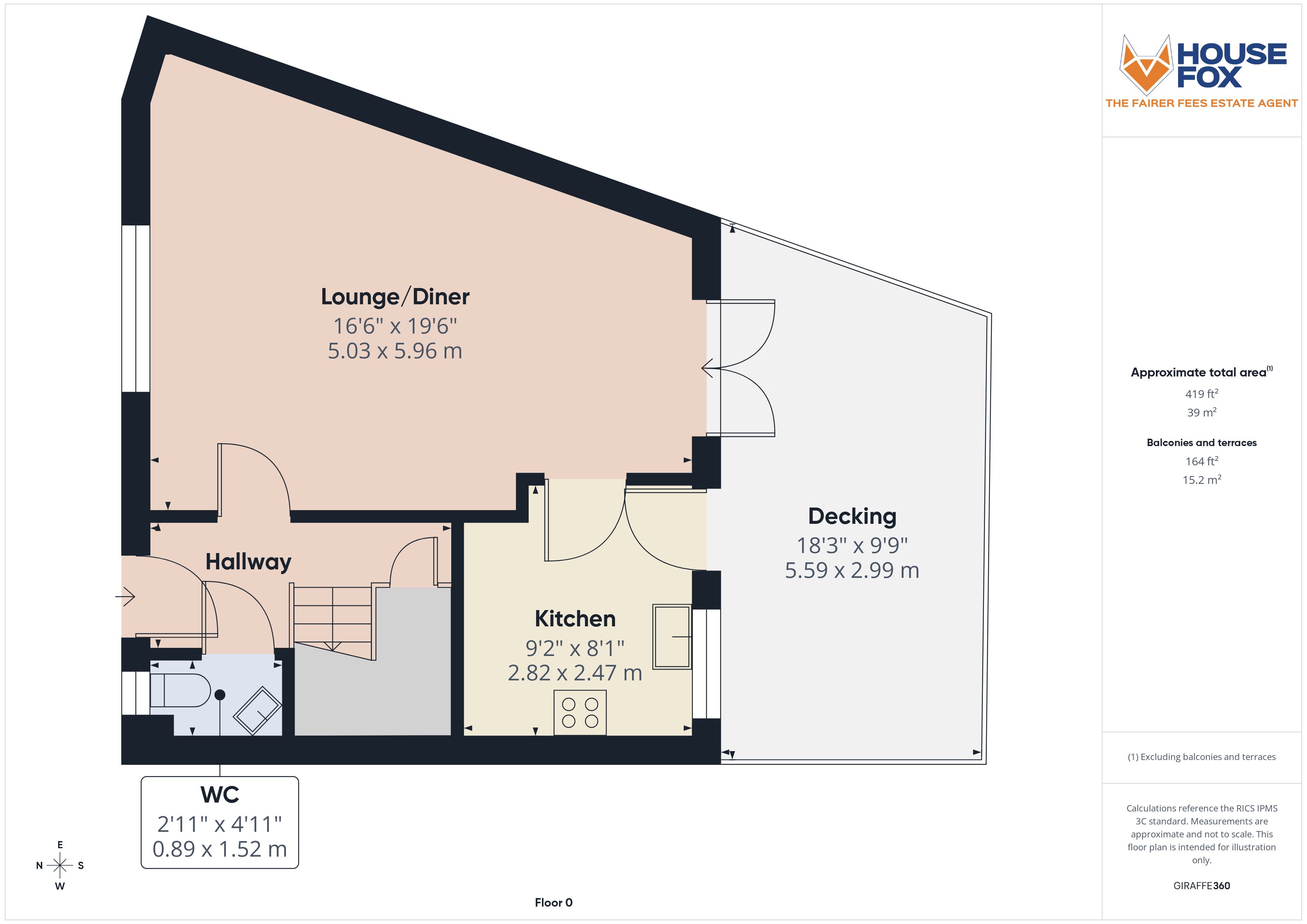 Floorplan for St Georges, Weston-Super-Mare, Somerset