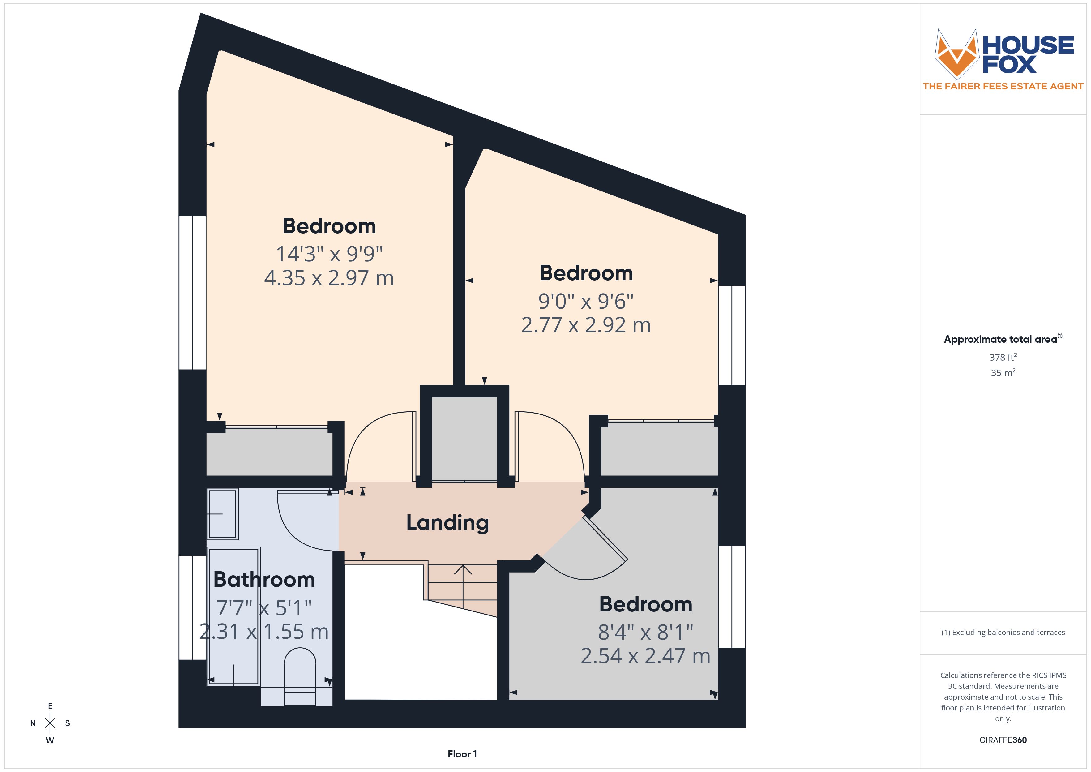 Floorplan for St Georges, Weston-Super-Mare, Somerset