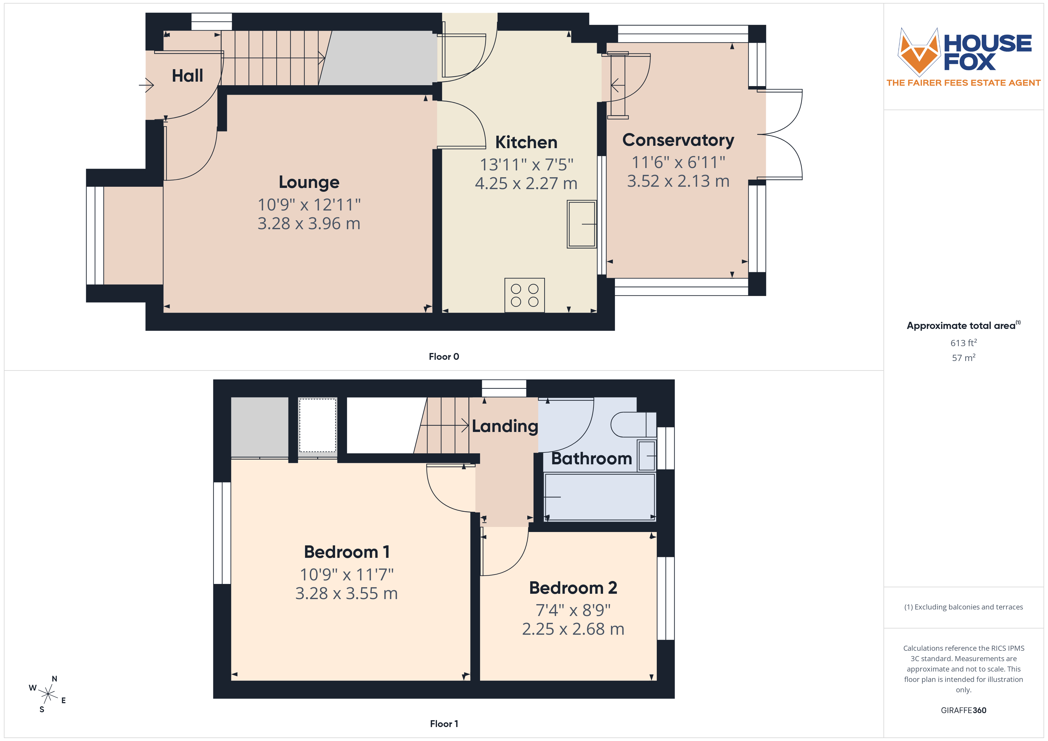 Floorplan for Taunton Road, Worle Weston-Super-Mare, Somerset