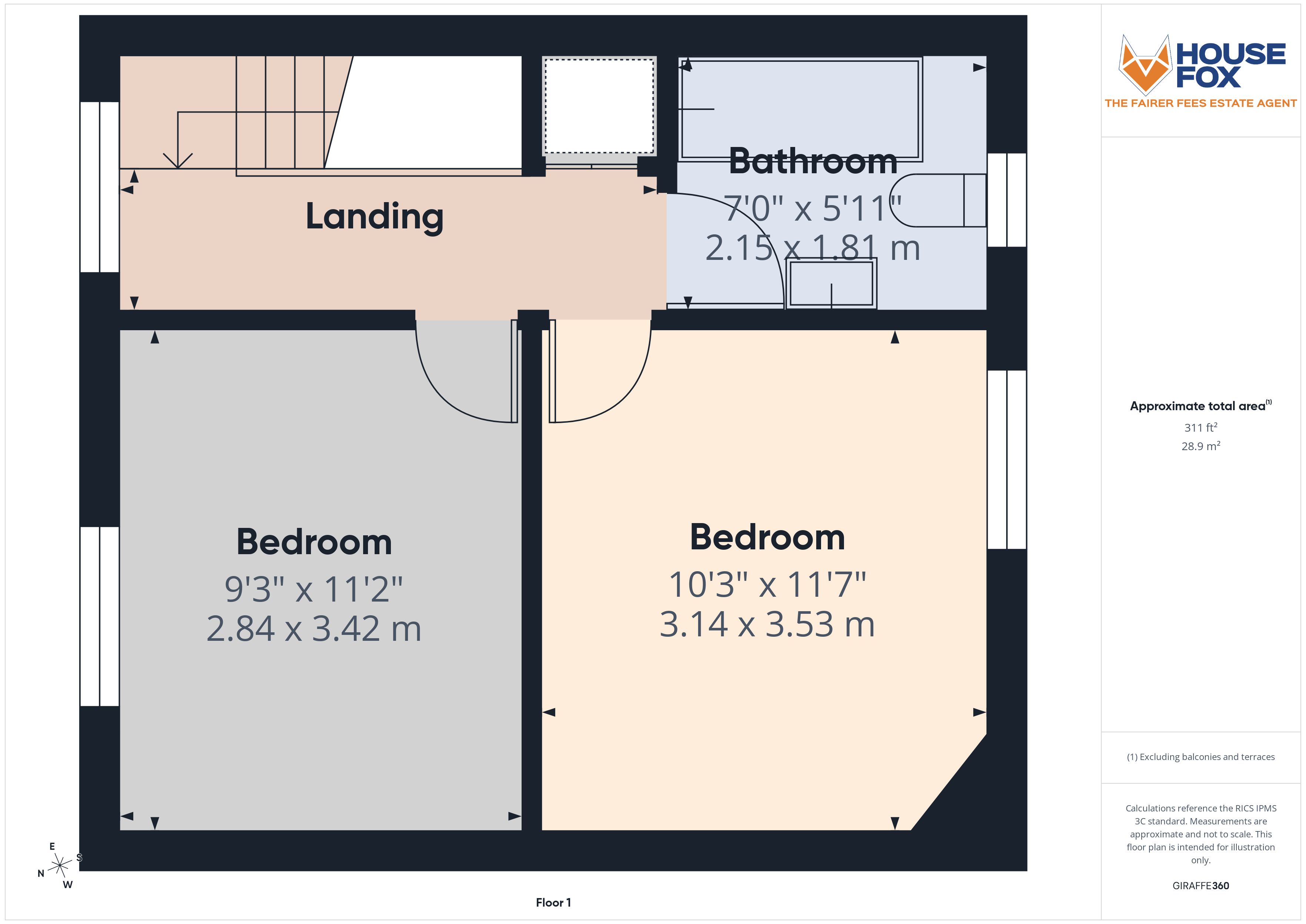 Floorplan for Montpelier, Weston-Super-Mare, Somerset