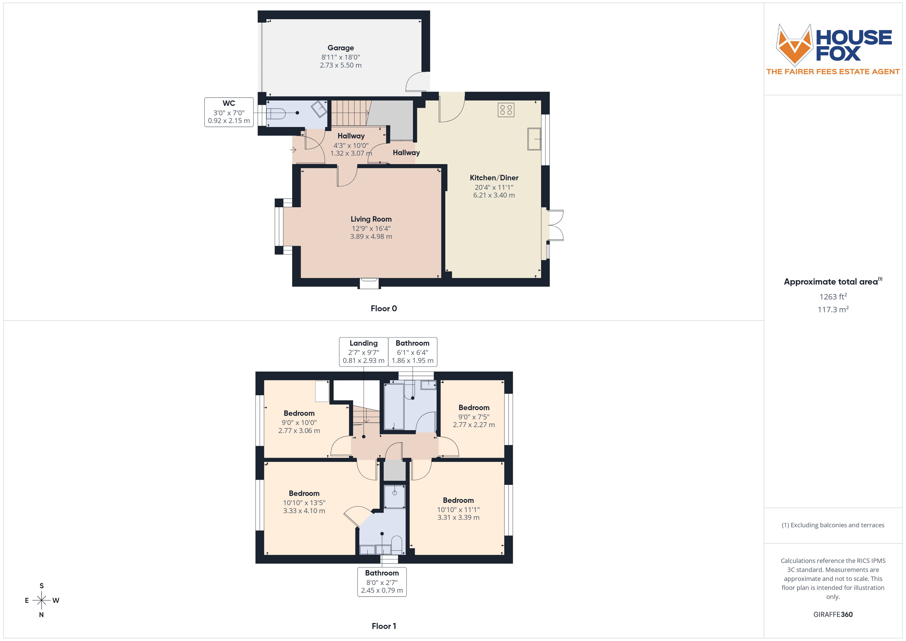 Floorplan for Worle, Weston-Super-Mare, Somerset