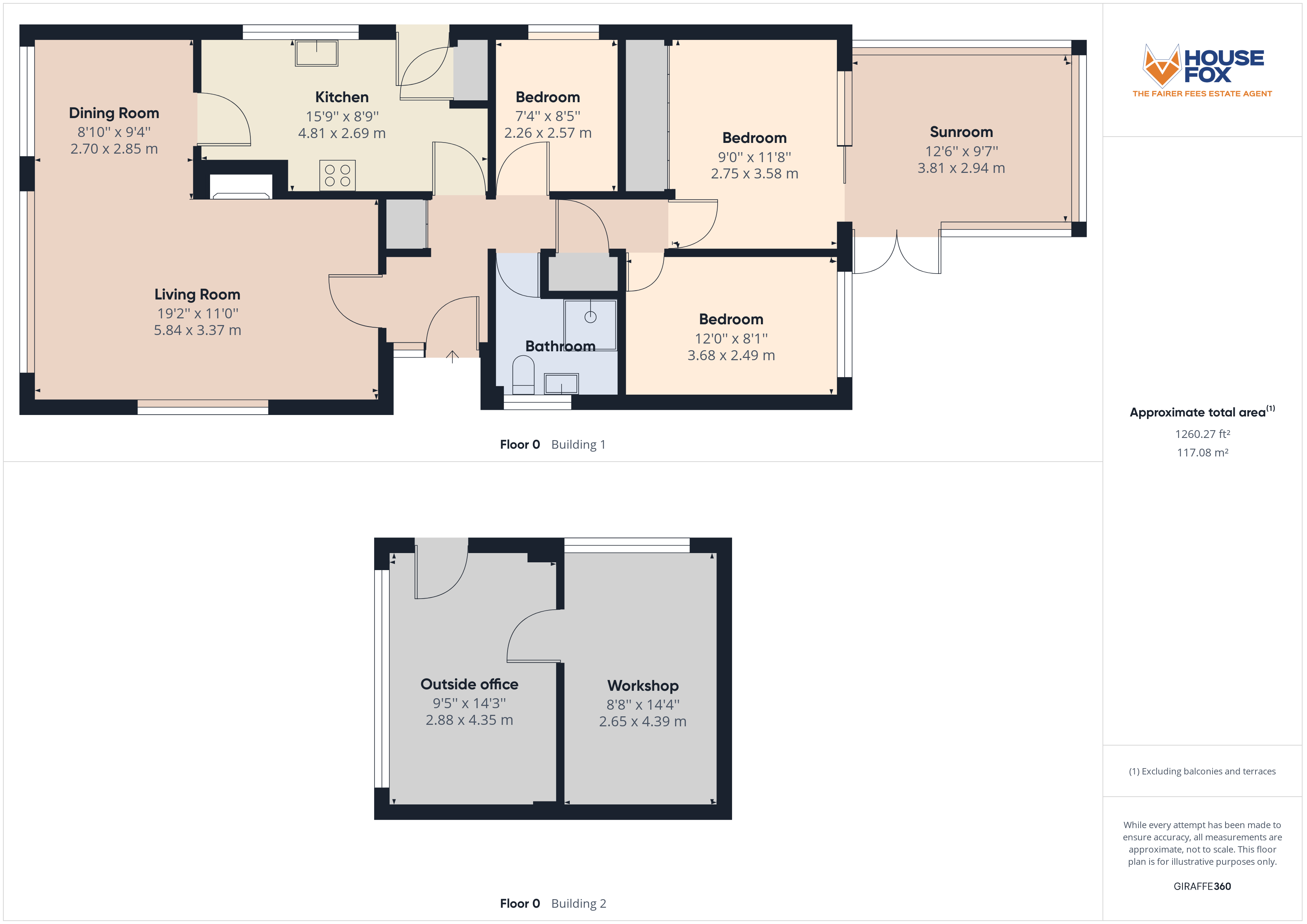 Floorplan for Greenacre, Worlebury, Weston-Super-Mare, Somerset