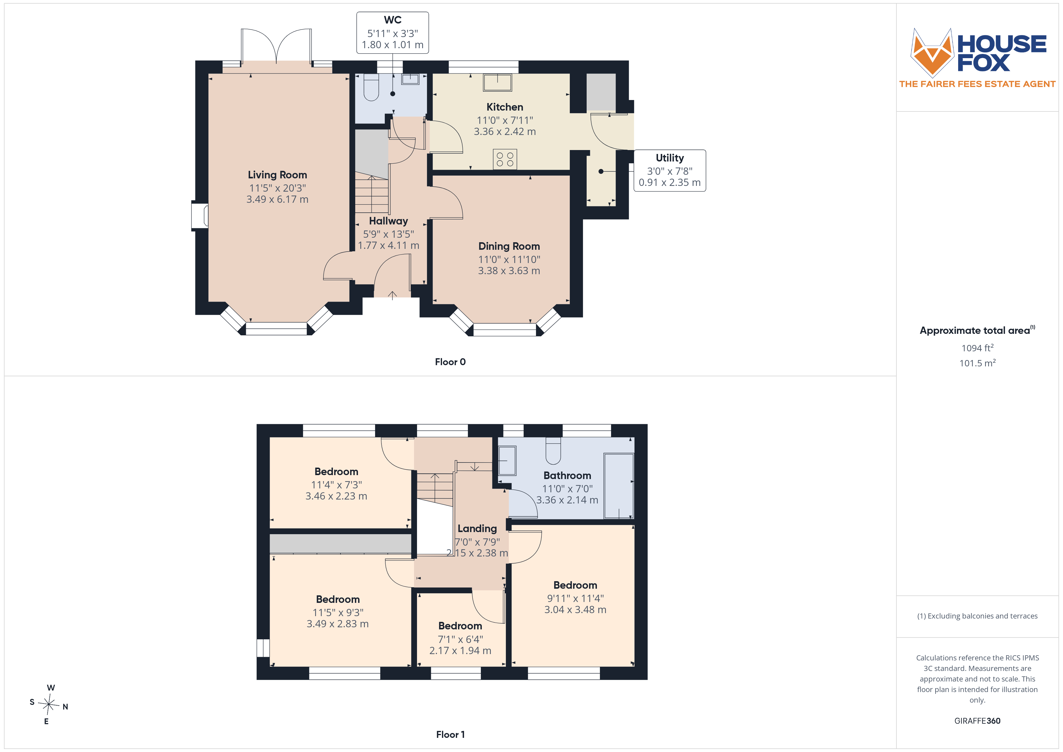 Floorplan for Milton, Weston-Super-Mare, Somerset