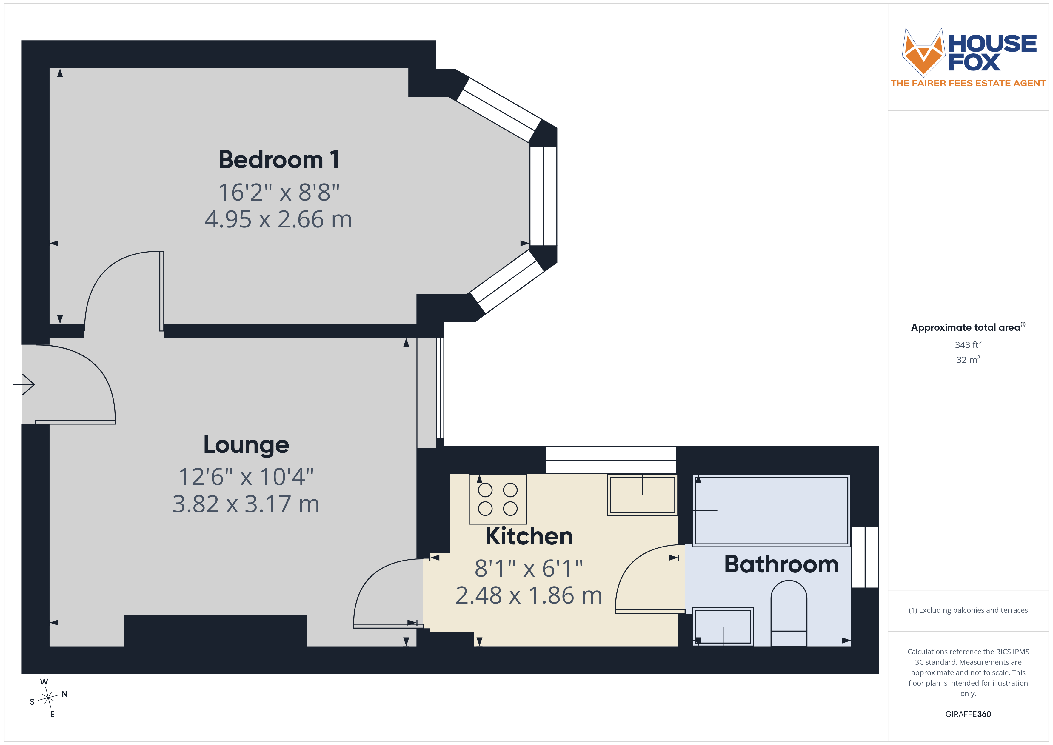 Floorplan for Park Place, Weston-Super-Mare, Somerset