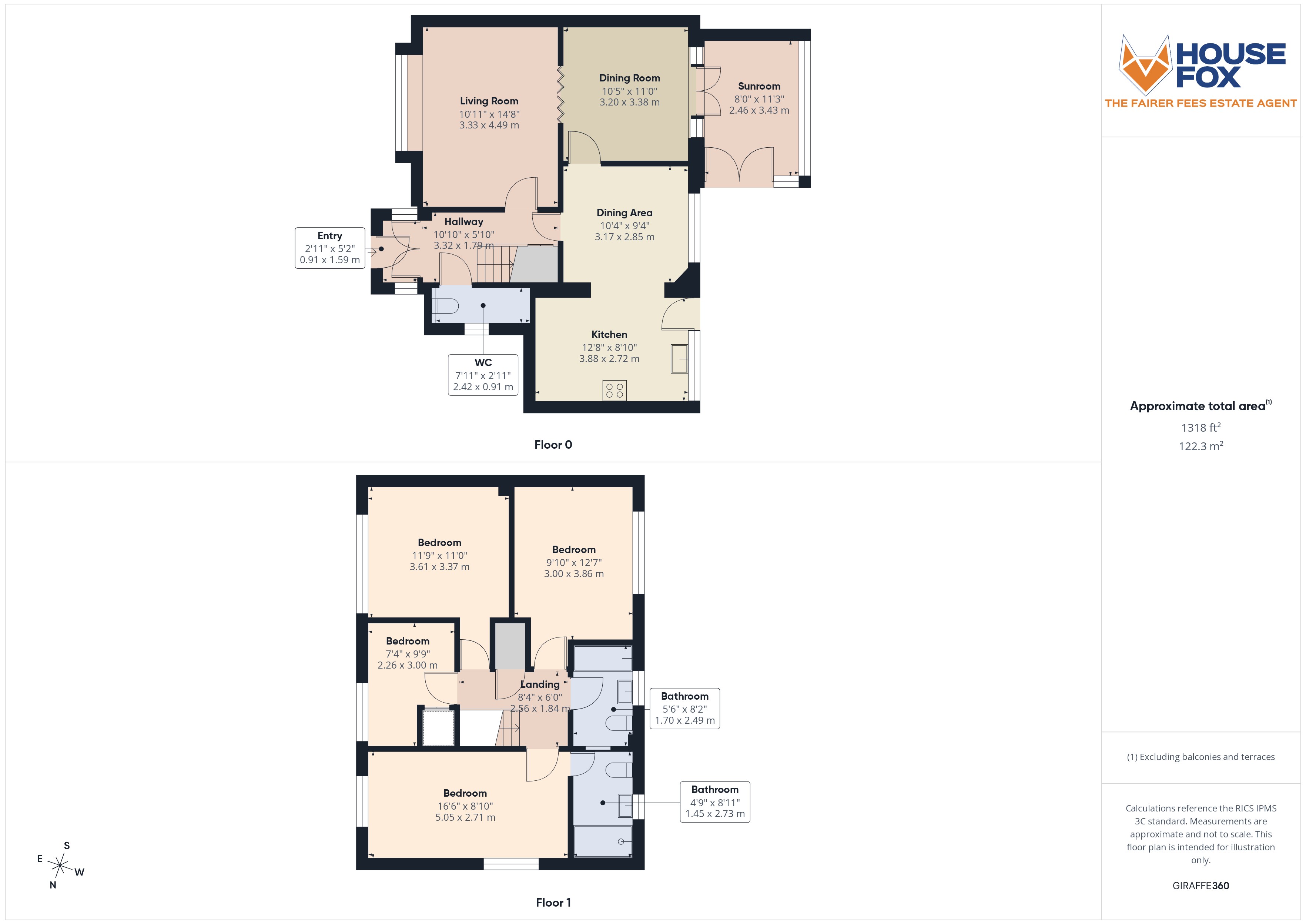 Floorplan for Milton Hillside, Weston-Super-Mare, Somerset