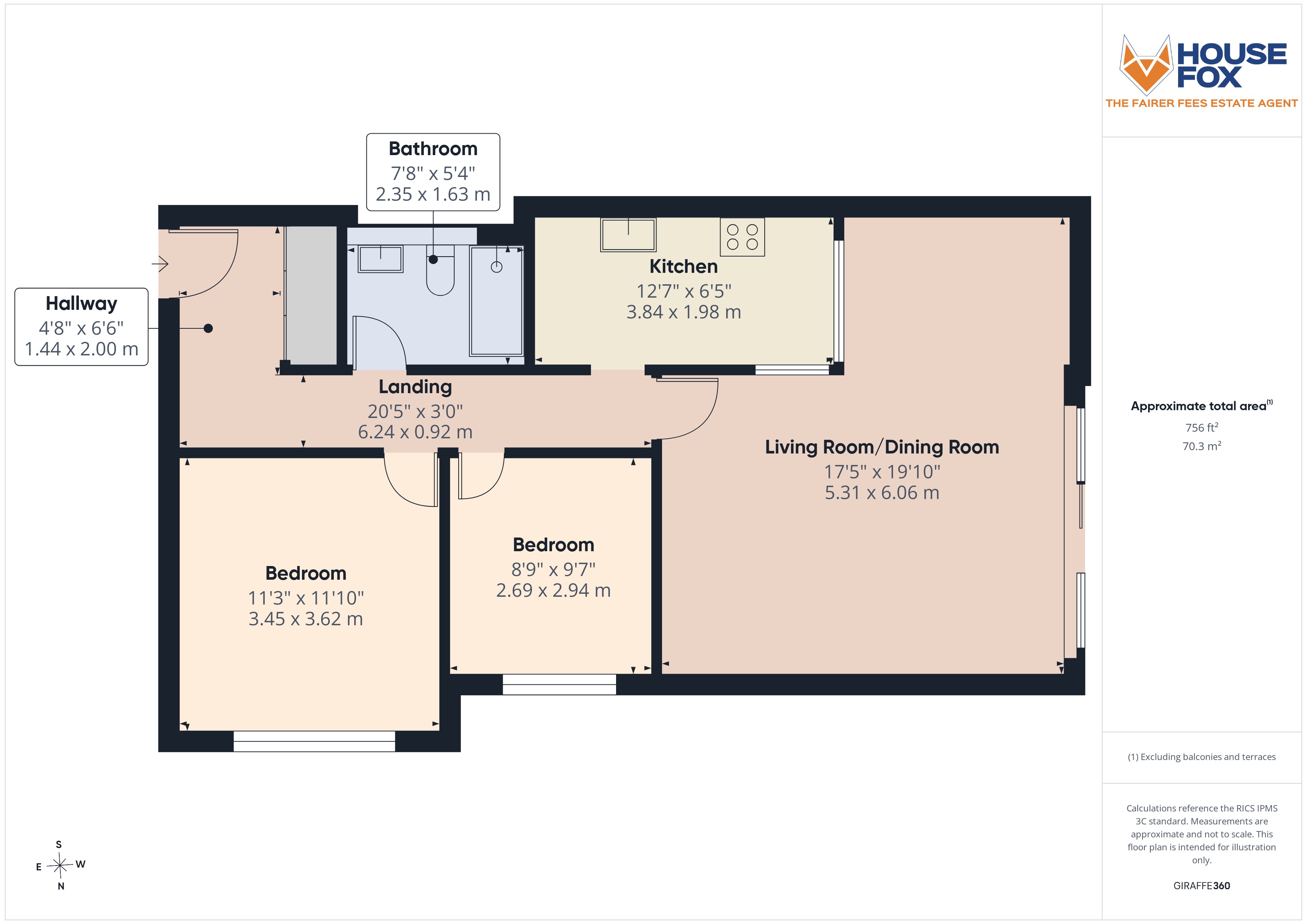 Floorplan for Beach Road, Weston-Super-Mare, Somerset
