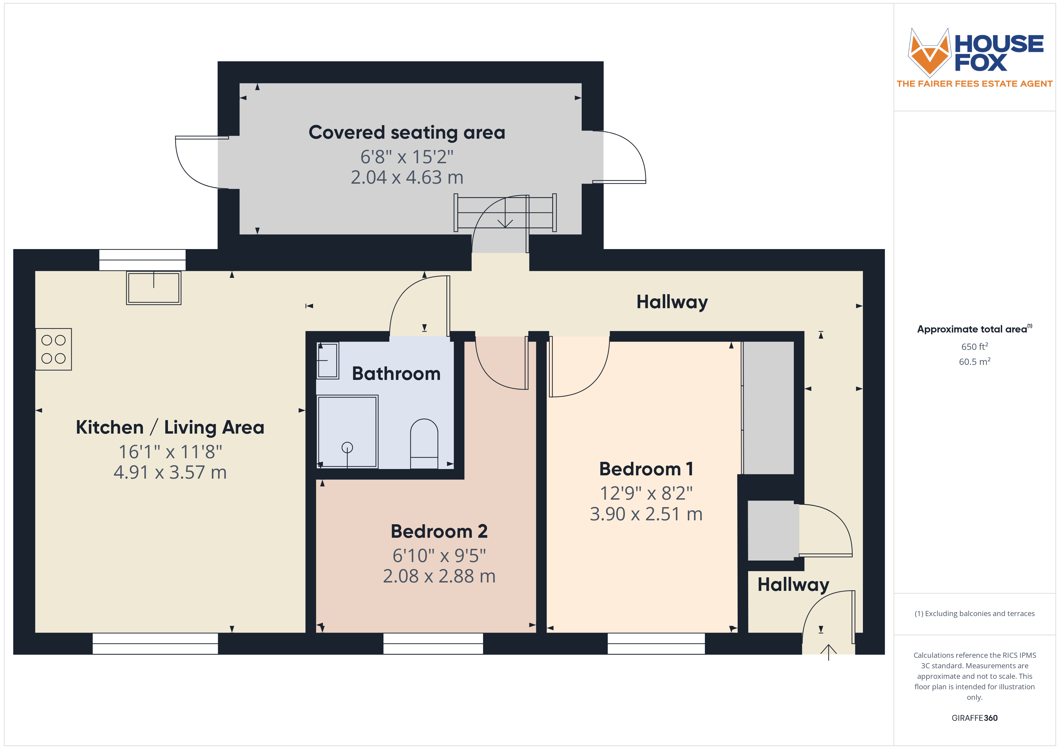 Floorplan for Totterdown Road, Weston-Super-Mare, Somerset