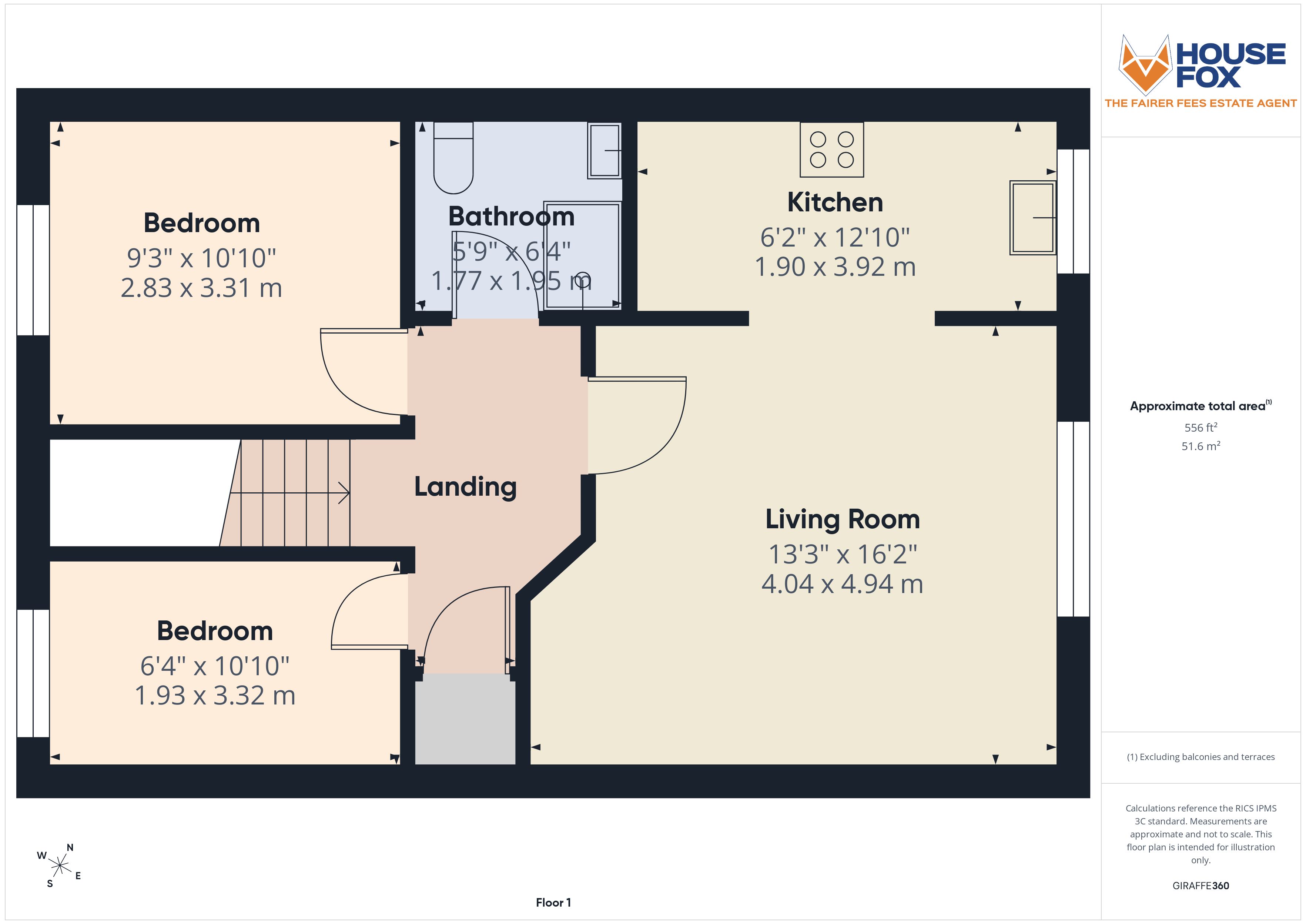 Floorplan for Totterdown Road, Weston-Super-Mare, Somerset