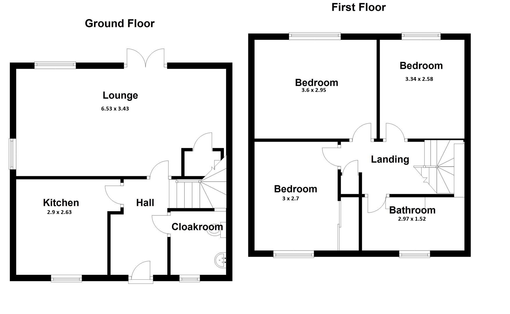 Floorplan for Reap Lane, Southwell, Portland