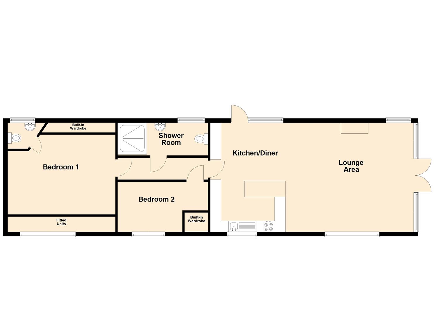 Floorplan for Panorama Road, Swanage