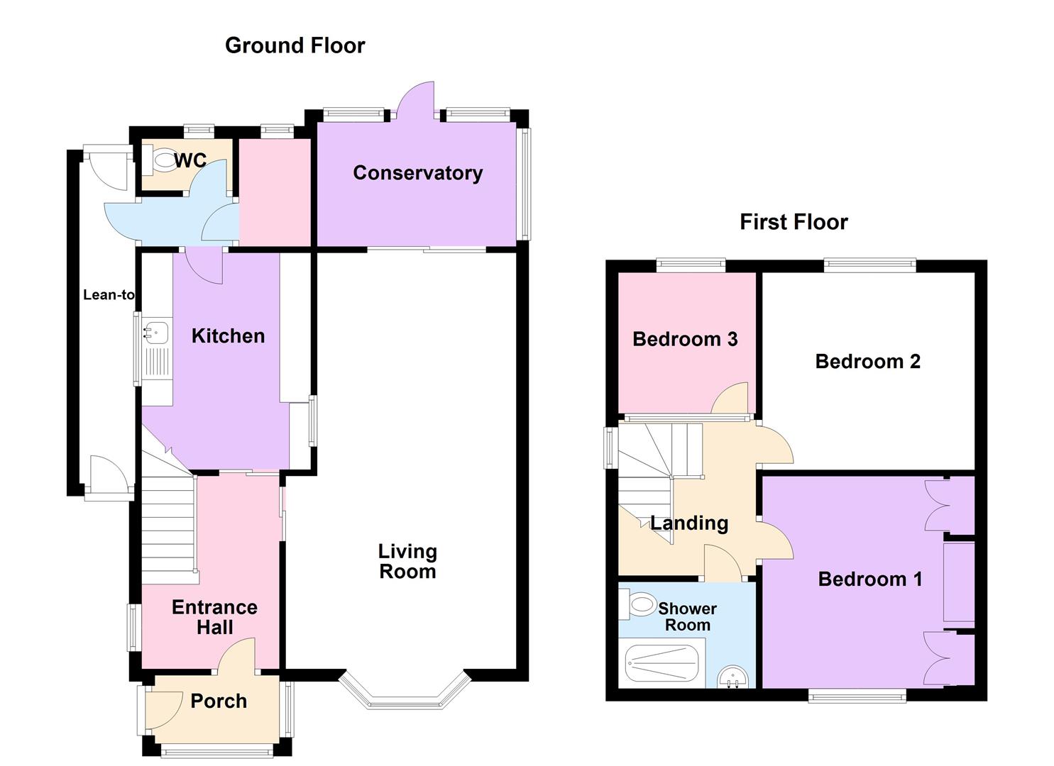 Floorplan for Hillbourne Road, Weymouth