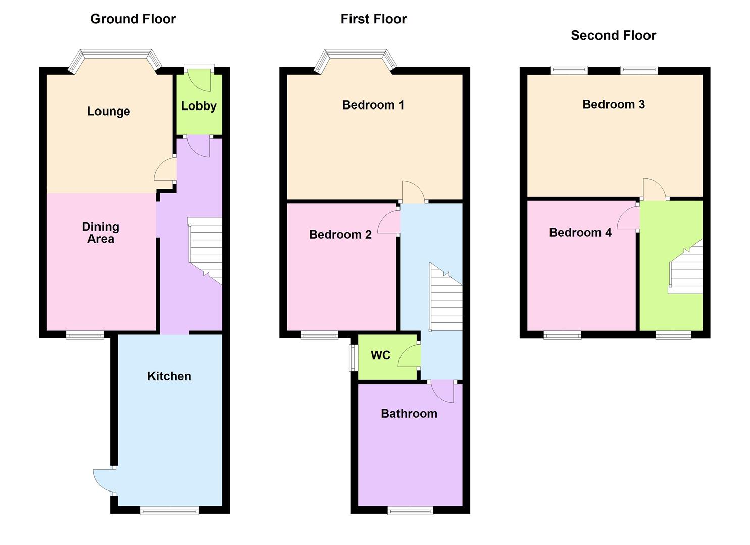 Floorplan for Osborne Terrace, Portland