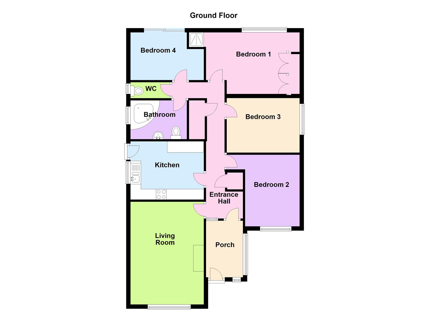 Floorplan for Wingreen Close, Weymouth