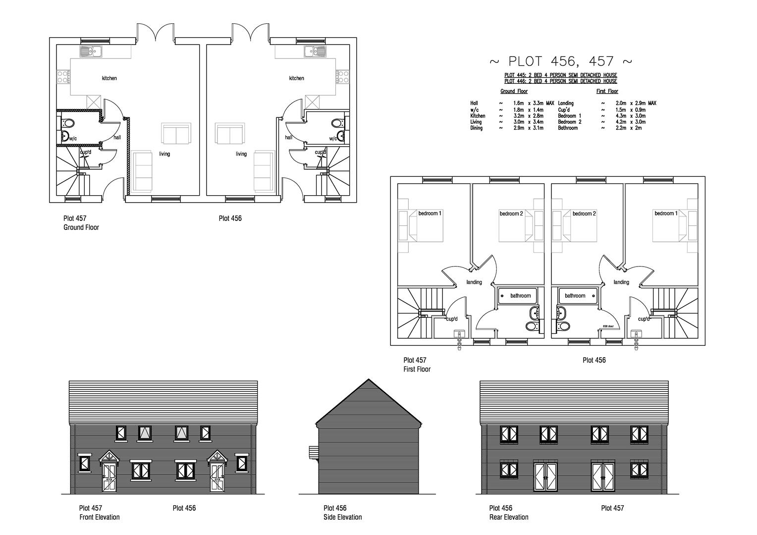 Floorplan for Plot 456 Markham Fields, 32 Markham Avenue, Weymouth, DT4 0QL